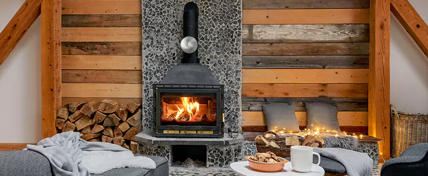 Thelin Hearth Products Direct Vent Gas Stove Fireplace Inspection in Rutland, Vermont